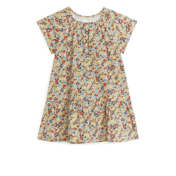 Girls' ARKET Floral Cotton Jersey Relaxed A-Line Tent Dress, Size 6-8Y - Picture 10 of 11